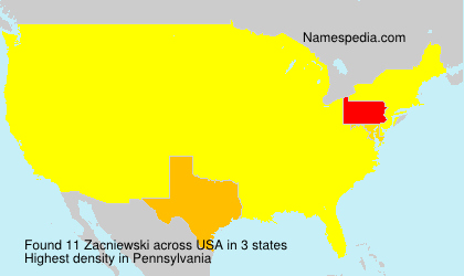 Surname Zacniewski in USA Surname Zacniewski in USA