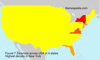 Surname Zaconeta in USA Surname Zaconeta in USA