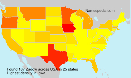 Surname Zadow in USA Surname Zadow in USA