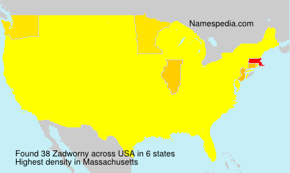 Surname Zadworny in USA Surname Zadworny in USA