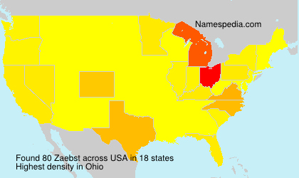 Surname Zaebst in USA Surname Zaebst in USA