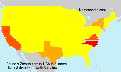 Surname Zaeem in USA Surname Zaeem in USA