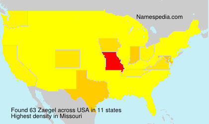 Surname Zaegel in USA Surname Zaegel in USA