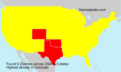 Surname Zaemes in USA Surname Zaemes in USA
