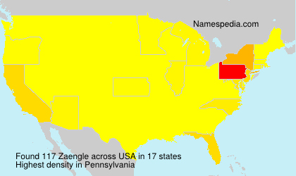 Surname Zaengle in USA Surname Zaengle in USA