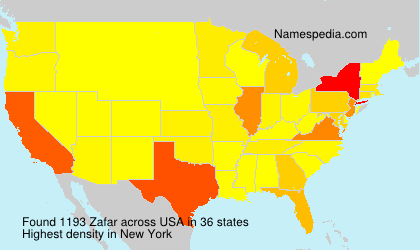 Surname Zafar in USA Surname Zafar in USA