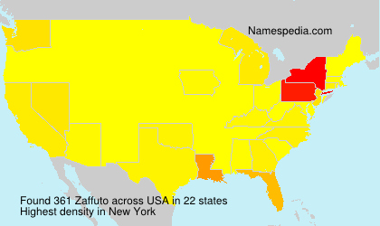 Surname Zaffuto in USA Surname Zaffuto in USA