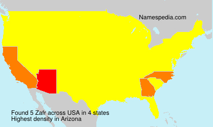 Surname Zafr in USA Surname Zafr in USA