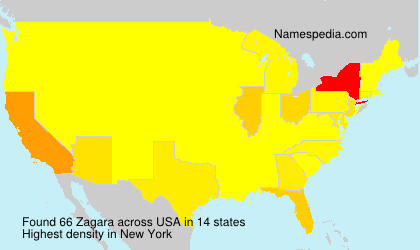 Surname Zagara in USA Surname Zagara in USA
