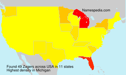 Surname Zagers in USA Surname Zagers in USA