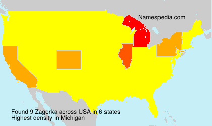 Surname Zagorka in USA Surname Zagorka in USA