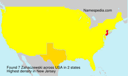 Surname Zahaczewski in USA Surname Zahaczewski in USA