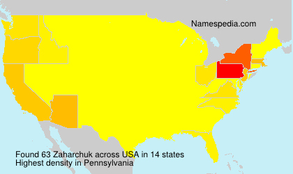 Surname Zaharchuk in USA Surname Zaharchuk in USA