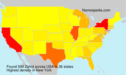 Surname Zahid in USA Surname Zahid in USA