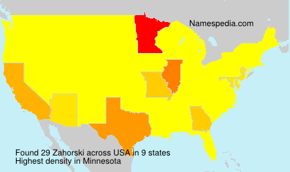 Surname Zahorski in USA Surname Zahorski in USA
