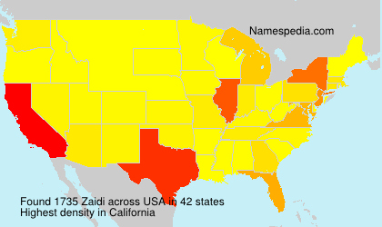 Surname Zaidi in USA Surname Zaidi in USA