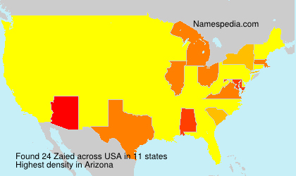 Surname Zaied in USA Surname Zaied in USA