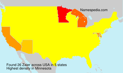 Surname Zaier in USA Surname Zaier in USA