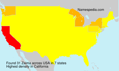 Surname Zaima in USA Surname Zaima in USA