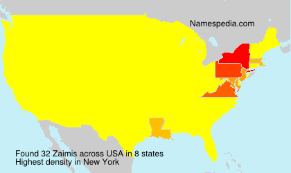 Surname Zaimis in USA Surname Zaimis in USA