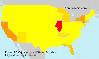 Surname Zajda in USA