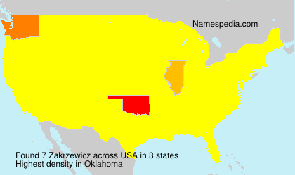 Surname Zakrzewicz in USA Surname Zakrzewicz in USA