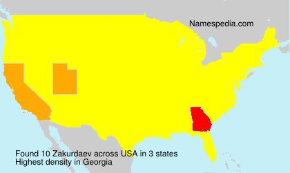 Surname Zakurdaev in USA Surname Zakurdaev in USA