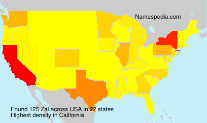 Surname Zal in USA Surname Zal in USA