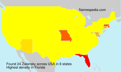 Surname Zalansky in USA Surname Zalansky in USA