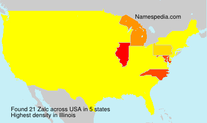 Surname Zalc in USA Surname Zalc in USA