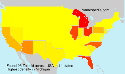 Surname Zalecki in USA Surname Zalecki in USA