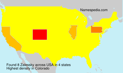 Surname Zalessky in USA Surname Zalessky in USA
