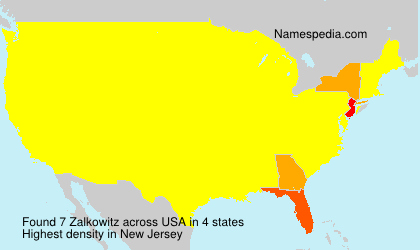 Surname Zalkowitz in USA Surname Zalkowitz in USA