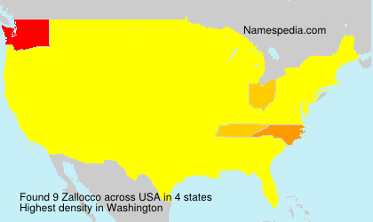 Surname Zallocco in USA Surname Zallocco in USA