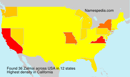Surname Zalmai in USA Surname Zalmai in USA