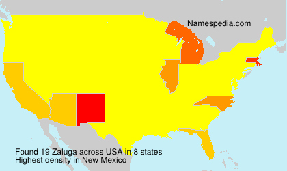 Surname Zaluga in USA