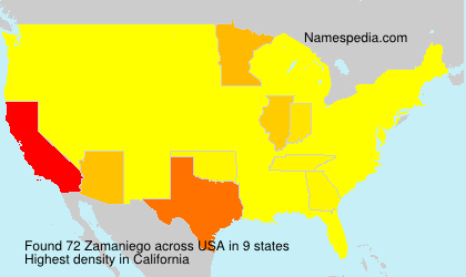 Surname Zamaniego in USA Surname Zamaniego in USA