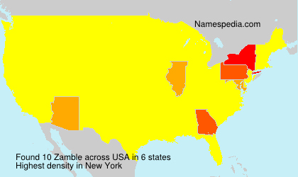 Surname Zamble in USA Surname Zamble in USA