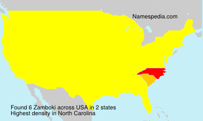 Surname Zamboki in USA Surname Zamboki in USA