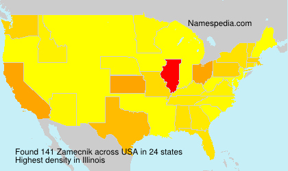 Surname Zamecnik in USA Surname Zamecnik in USA