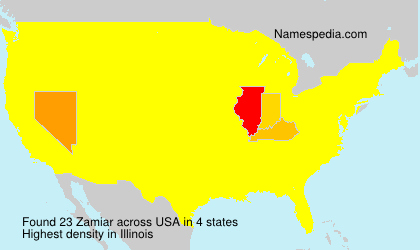 Surname Zamiar in USA Surname Zamiar in USA