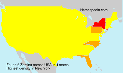 Surname Zamina in USA Surname Zamina in USA