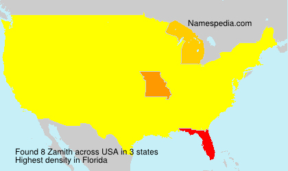 Surname Zamith in USA Surname Zamith in USA