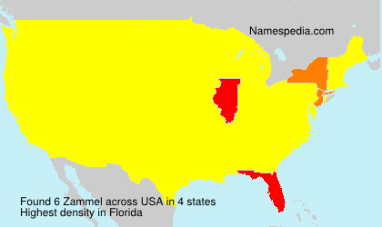 Surname Zammel in USA