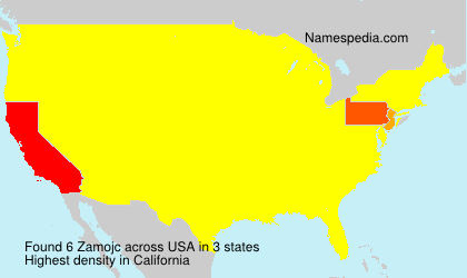 Surname Zamojc in USA Surname Zamojc in USA