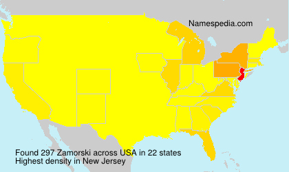 Surname Zamorski in USA Surname Zamorski in USA