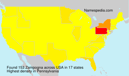 Surname Zampogna in USA Surname Zampogna in USA