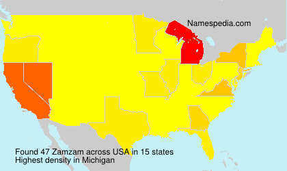 Surname Zamzam in USA Surname Zamzam in USA