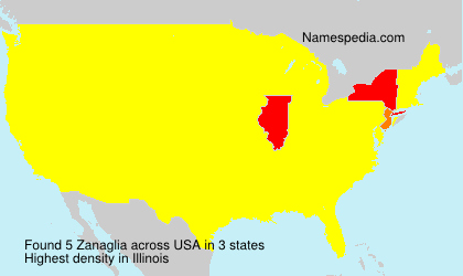 Surname Zanaglia in USA Surname Zanaglia in USA