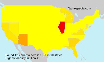 Surname Zanardo in USA Surname Zanardo in USA
